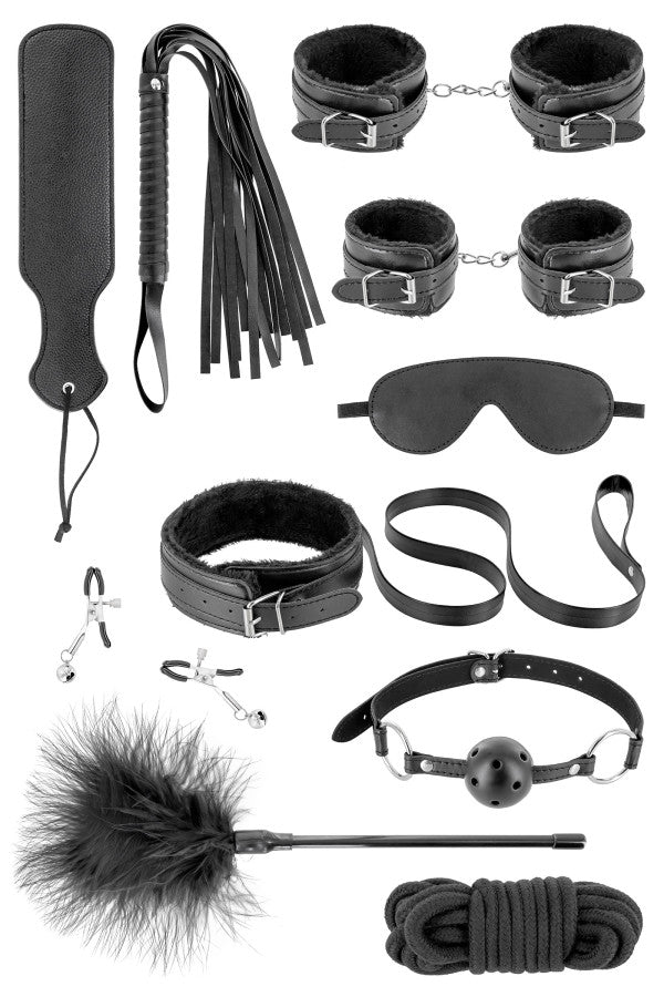 Fetish Tentation - Kit Bondage - Nero - 10 pezzi