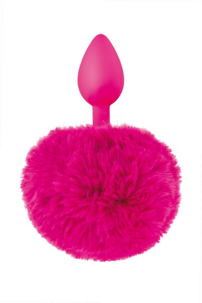 Sweet Caress - Plug con Pon Pon - Fucsia