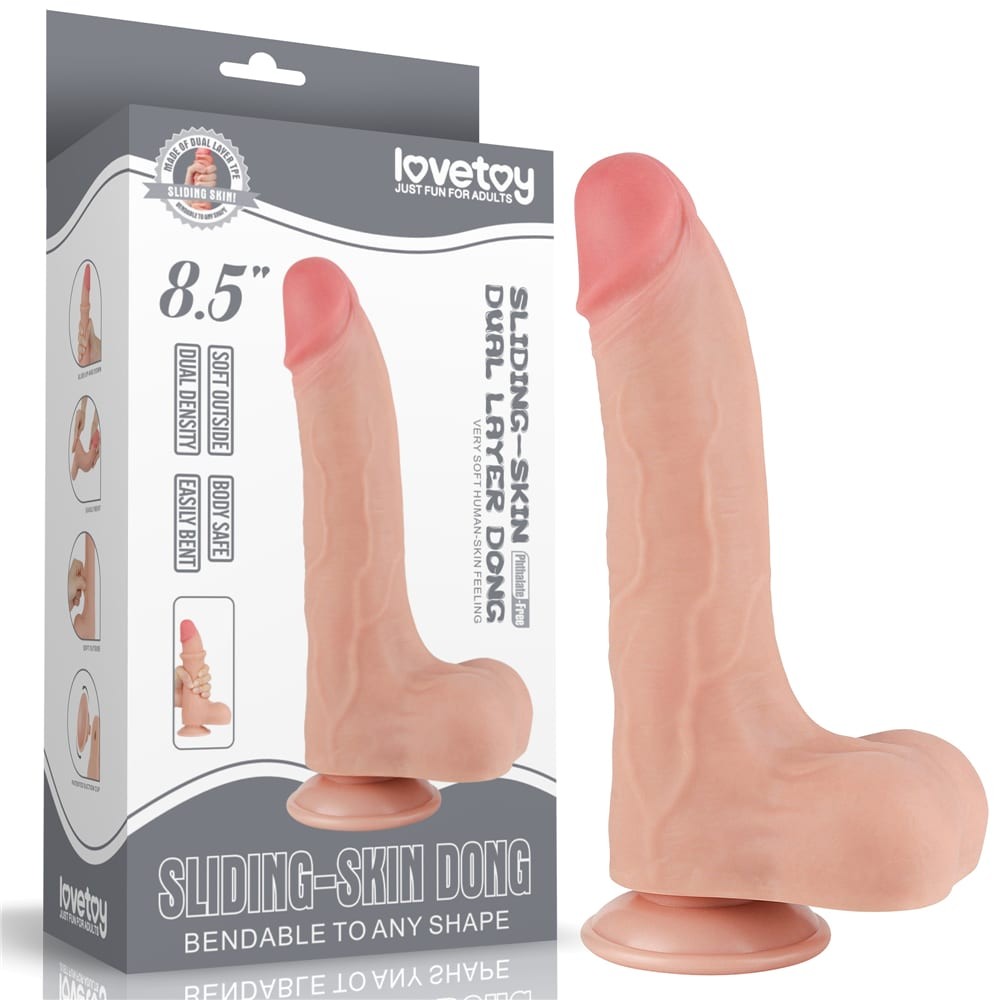 8.5'' Sliding Skin Dual Layer Dong Flesh II_B15O50_3