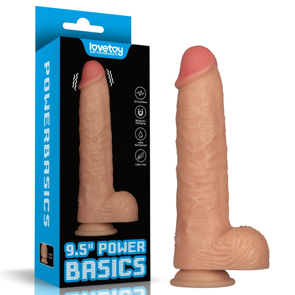 Pene vibrante Power Basics da 9,5''