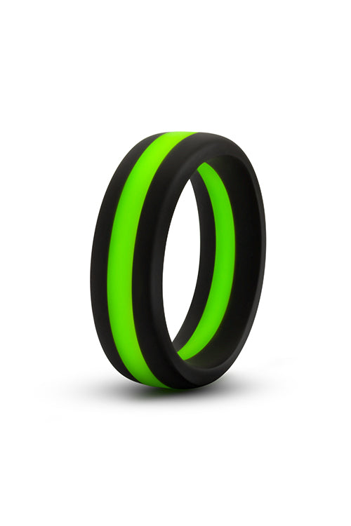 ANELLO PER IL PENE GO PRO IN SILICONE PERFORMANCE NERO/VERDE